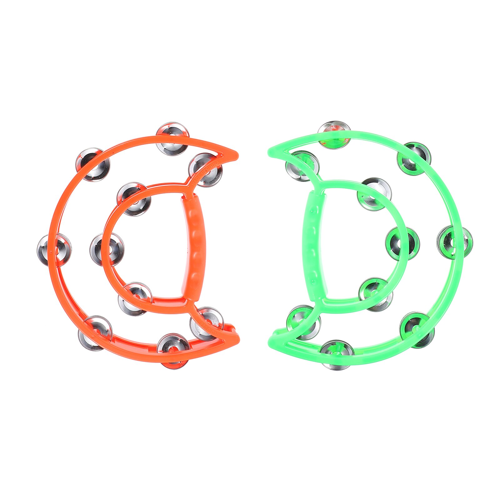 2Pcs Kids Hand Bell Musical Party Props Draagbare Hand Bell Willekeurige Kleur