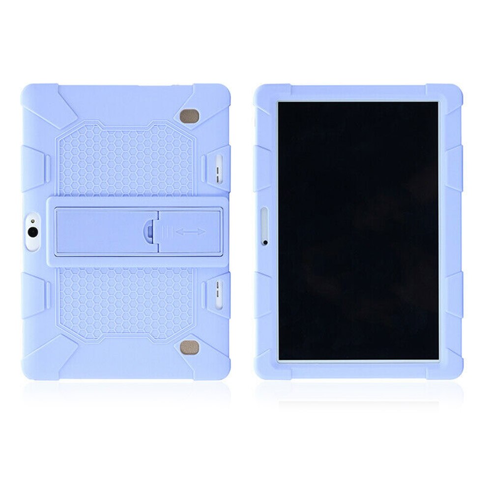 Universale Shockproof Del Silicone Del Basamento Della Copertura Della Cassa Durevole Anti-impronte digitali per 10.1 Pollici Android Tablet PC di Protezione 24*17*1.3 centimetri: Viola