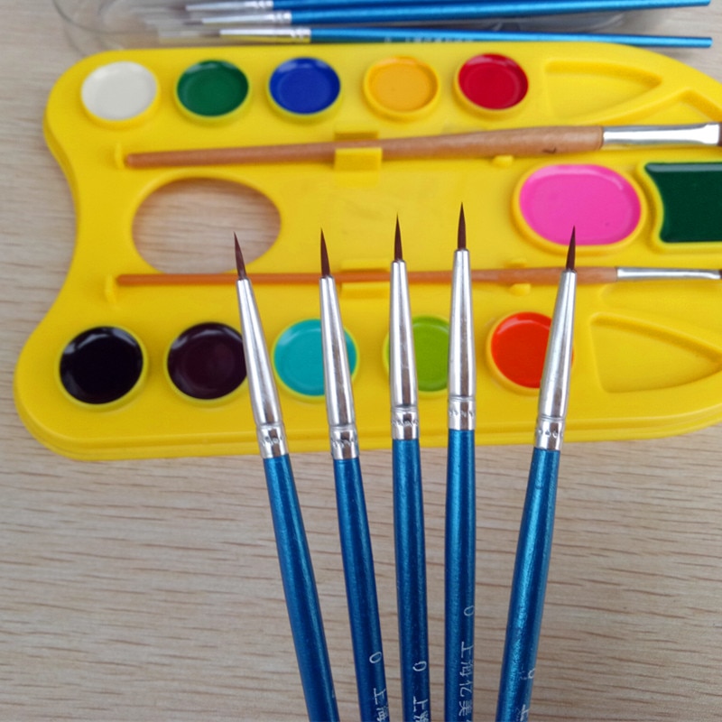 Juego de pinceles profesionales de marta cibelina, set de 10 unidades de pincel de acuarelas acrílicas en miniatura con detalles de 7 pincel para pintar con acrílico
