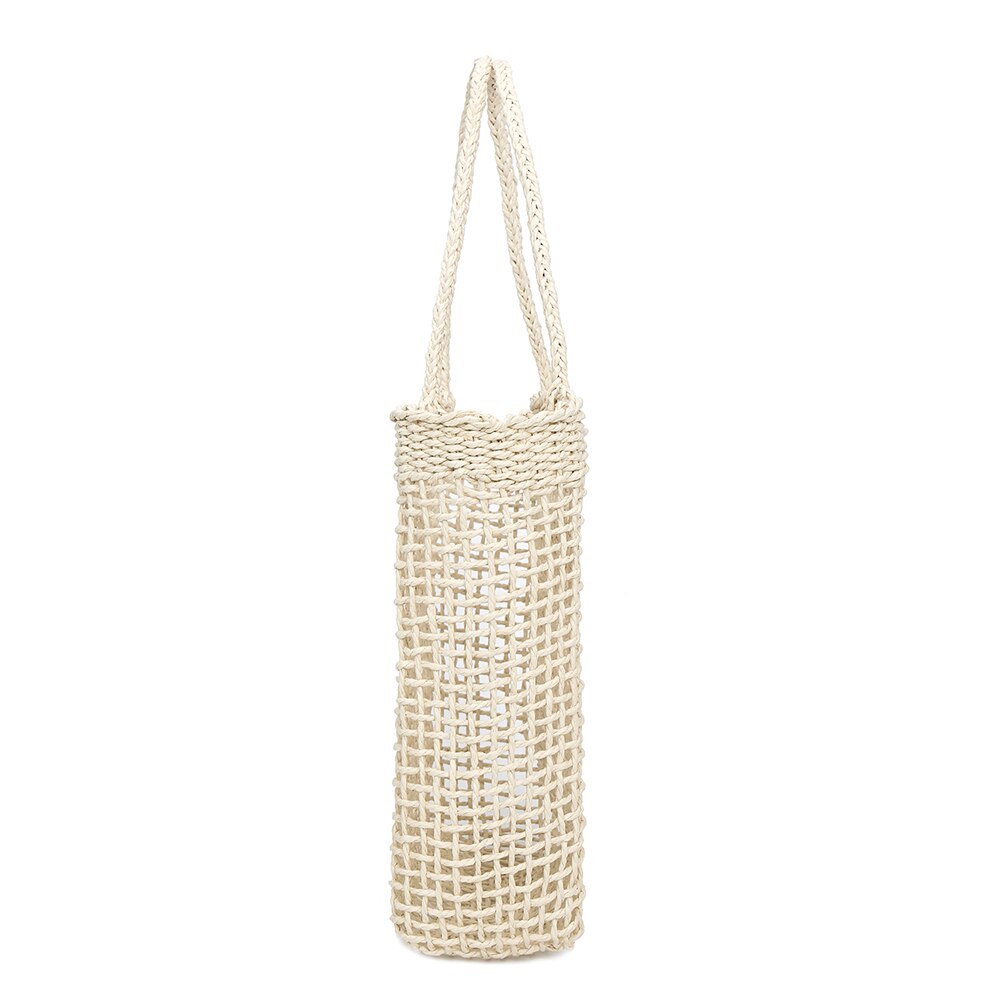 Women Handbag Hollow Handmade Straw Woven Tote Large Capacity Summer Beach Shoulder Bag Party