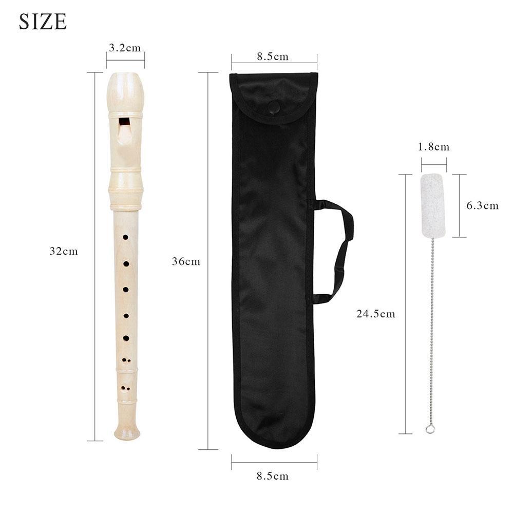 8 Holes Flute Long Musical Soprano Recorder Kids Educational Instrument For Clarinet Beginner Flute Plastic Instruments