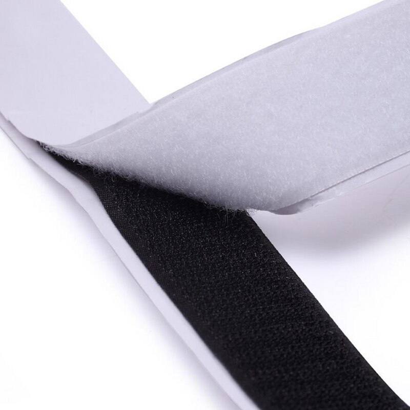 2cm*1m/ par sort hvid magisk tape kroglås fastgørelse magisk tape nylon klistermærke selvklæbende diske tape stærk lim