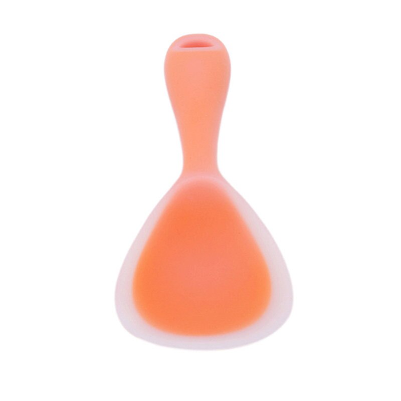 Rice Paddle Scoop Food Grade Heat Resistant Silicone Rice Spoon Heat Resistant Sushi Scoop Silicone Plastic Rice Paddle: orange