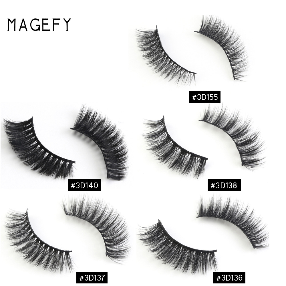 10 Pairs 3D Mink Eyelashes Natural Soft False Eyelashes 3d Mink Lashes Eyelash Extension Makeup Kit