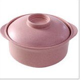 1PC Pure natural wheat straw Lovely Lunch Tray Dishes Soup Bowl with Lid Dinnerware Plate Plastic Tableware LF 132: Pink