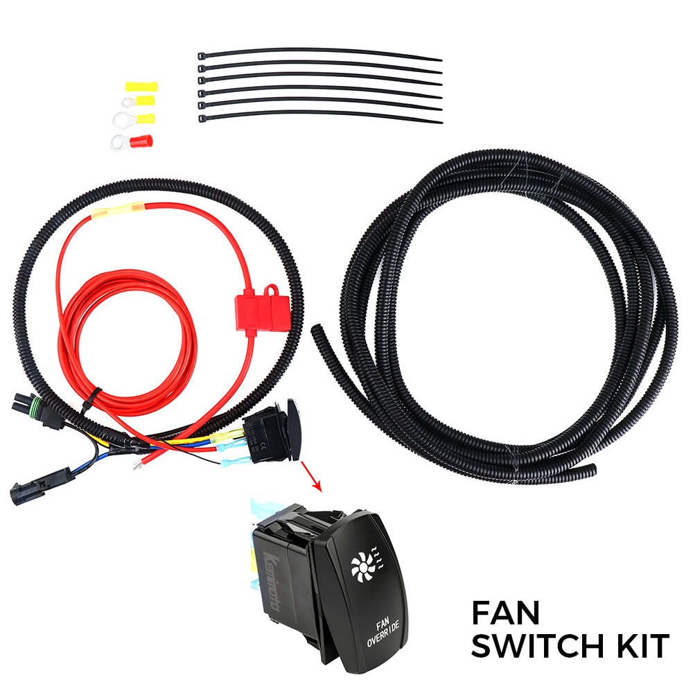 Kemimoto Utv Fan Switch Kit Voor Polaris Rzr Ranger 800 900 Xp 1000 Voor Can Am Maverick Defender Commander X3