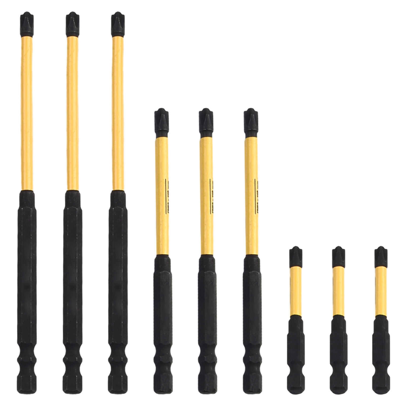 Magnetic Screwdriver Bit Nutdrivers FPH2 FPH2 65 110/150mm Electrician Special HRC60 Hardness Cross Impact Screwdriver Bits Tool: Rose