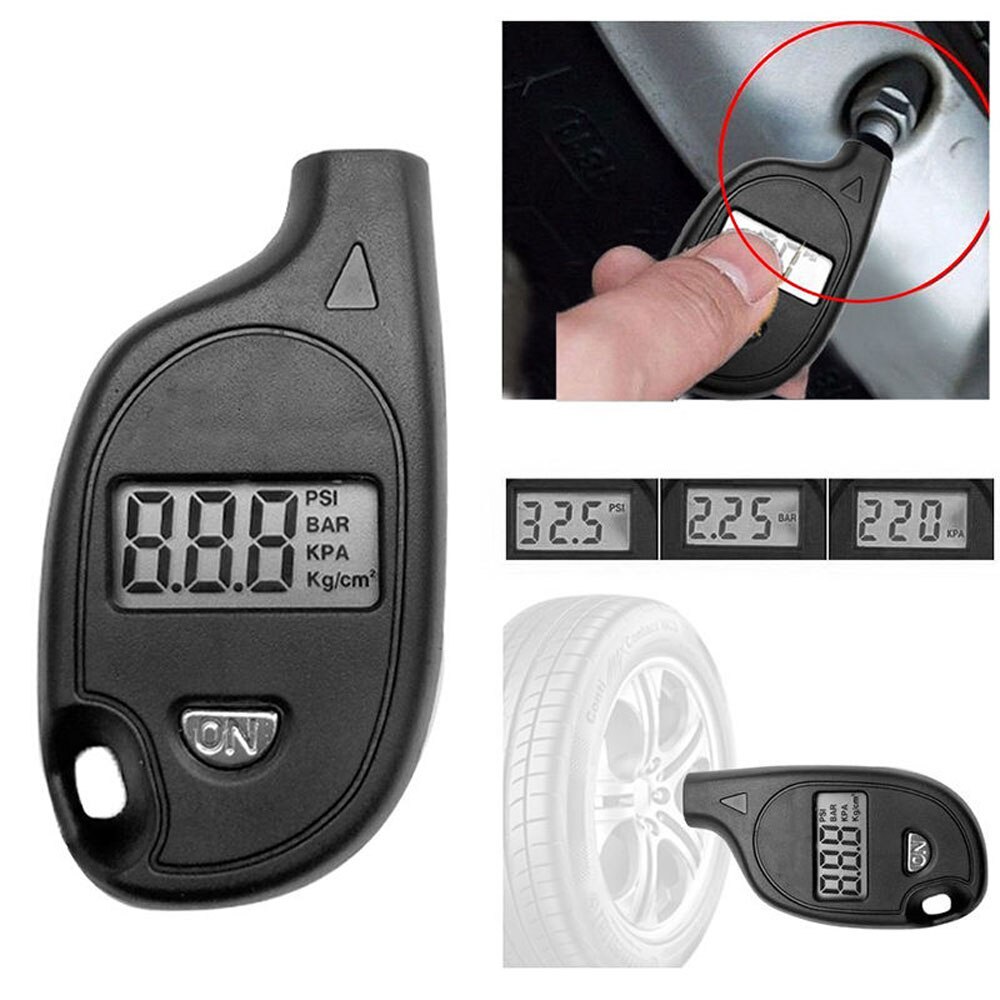 Mini Pantalla de conteo de presión de neumáticos para coche, calibrador de presión de neumáticos de coche, preciso