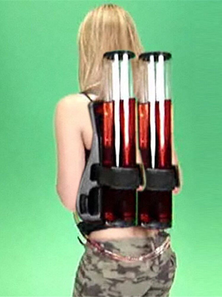 Mini Dubbele Bad Drankautomaat Bier Machine Rugzak Tankstation Drinken Hand Druk Dispenser Reizen Goederen Bier Decanter