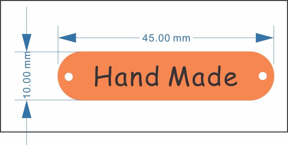 HOODANCOS 100 Handgemachte Web-Etiketten - 5 Farben Set Für Nähen & Stricken | DIY Labels