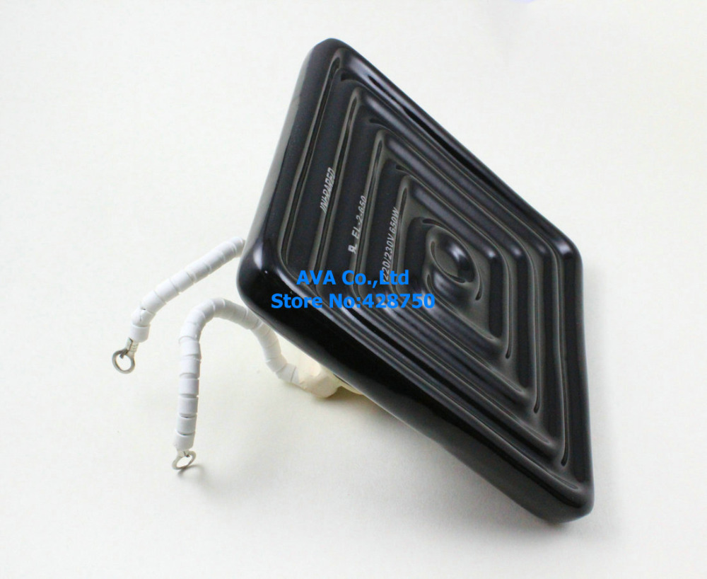 650W 220V/230V Ceramic Electric Heating Infrared Heater 120x120mm