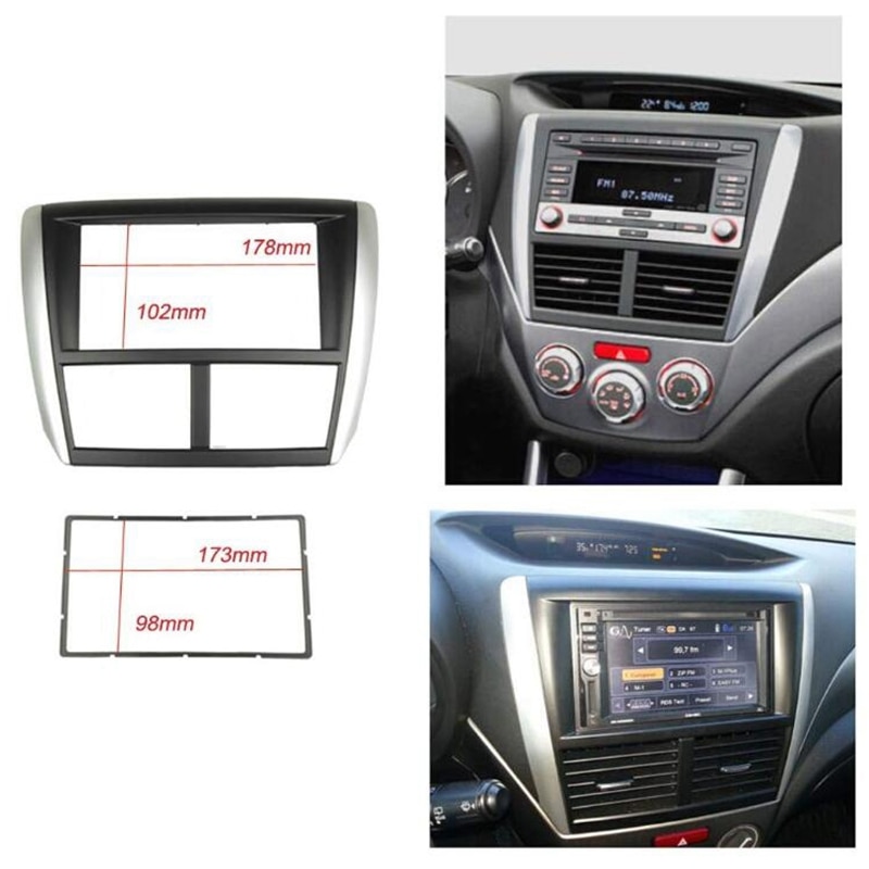 Kit D’installation Stéréo Double DIN Pour Chevrolet Corvette C5 1997-2004 – Noir Mat, Remplace 10407815