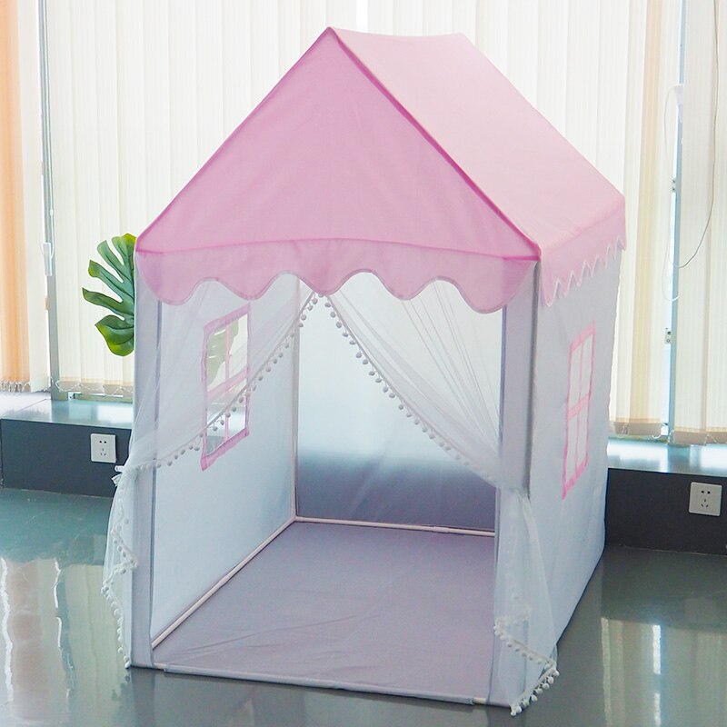 Nordique enfants jouer tente rose princesse château jouer maison Tipi Enfant intérieur bébé filles berceau baldaquin Net lit tente enfants chambre décor: WJ4081A