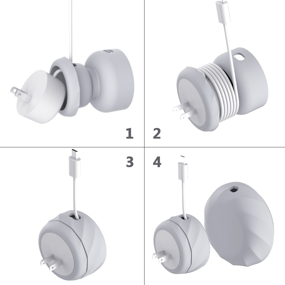 Support de montage mural KIWI pour Google Home Mini, un boîtier en silicone pour accessoires peu encombrant, 2 paquets