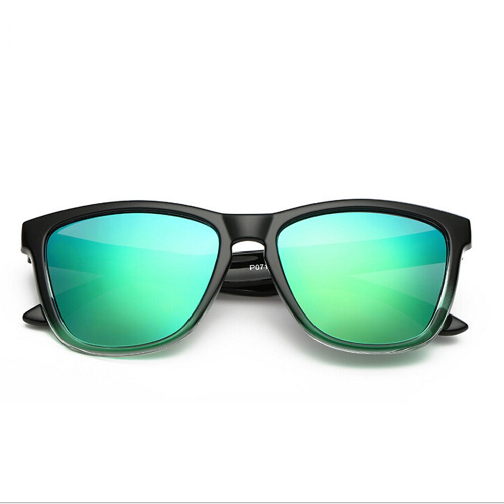 Damskie okulary z lusterkiem męskie retro klasyczny okulary przeciwsłoneczne Multistyle dla obu płci spolaryzowane okulary przeciwsłoneczne: zielony