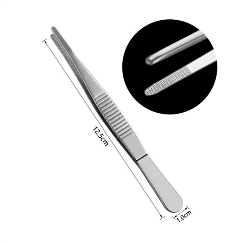 Curved Forceps Stainless Steel Tweezers Home Me dical Dental Precision Plier Garden Kitchen Tools 12.5/14/16/18 cm