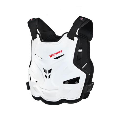 Body Armor Vemar BMX Race Back Chest Pad Motocross Dirtbike Pad Guard Protector Enduro Men Motorcycle Guards Protection Adult: white