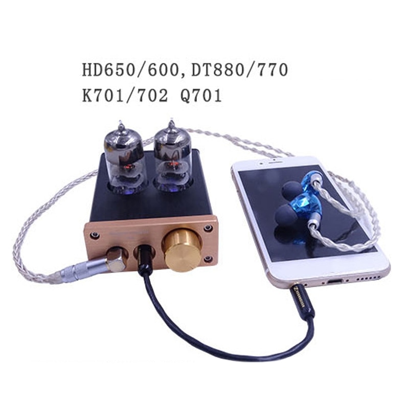 A9 Headphone Amplifier Fever Grade HiFi Tube Amp 12V Desktop DIY Vacuum Tube Bile Preamp Headphone Power Amplifier