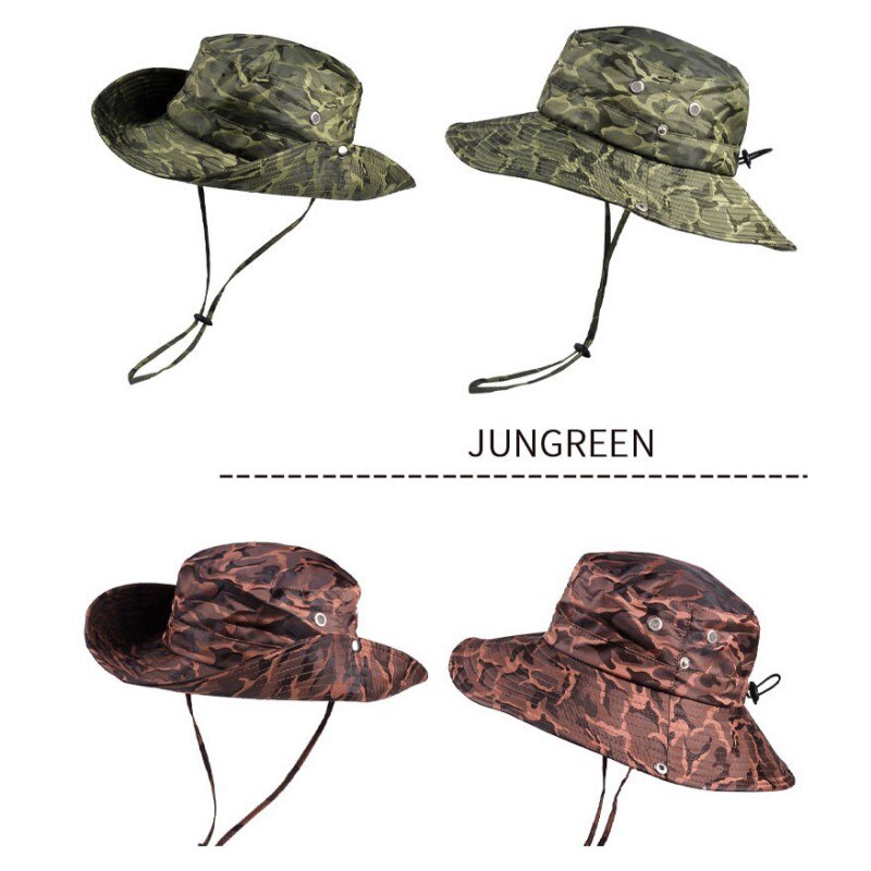 Sombrero de pescador de protección UV, sombrero de pescador para pesca, sombrero de pescador para exteriores, sombrero de cubo impermeable de paja, sombrilla plegable de secado rápido
