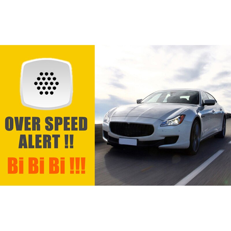Gps Hud Snelheidsmeter Digitale Heads Up Auto Snelheid Waarschuwing Plug Display