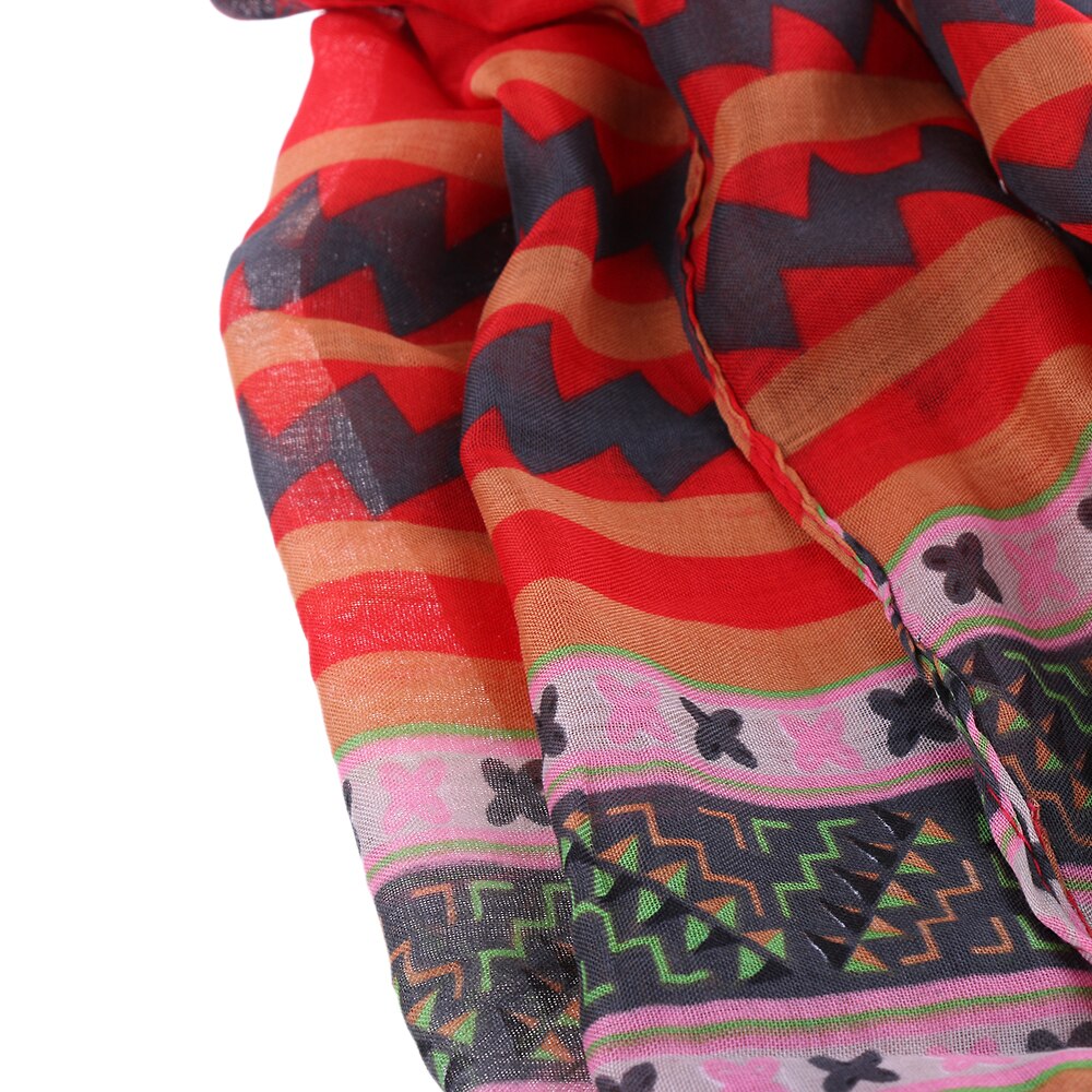 1PCS Dame Vintage Vrouwen Lange Zachte Voile Print Sjaals Shawl Sjaal Lente Zomer Vrouwen Sjaal