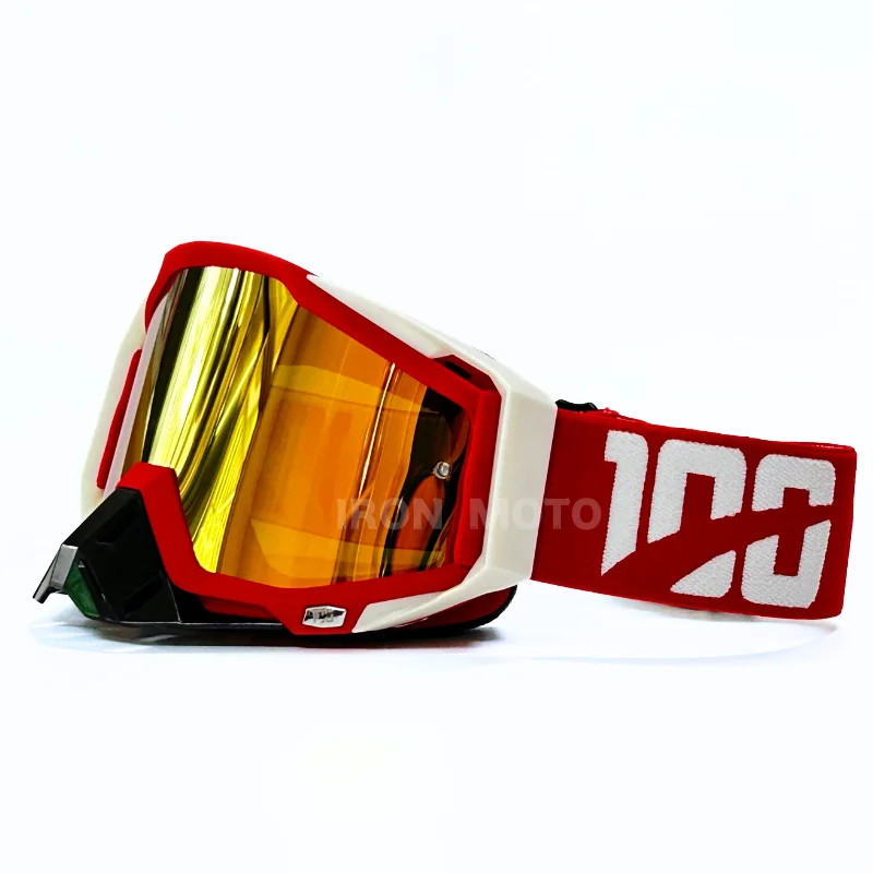 Motorhelm Bril Man Crossmotor MX Bril HD Lens Motocross Bril ATV Motobike Brillen Fietsen Zonnebril Bescherming: Black