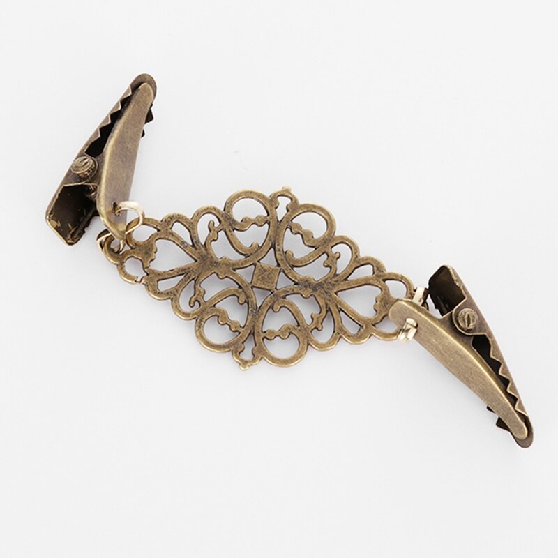 ! 2Pcs Women Cardigan Sweater Blouse Pin Shawl Brooch Clips Shirt Collar Retro Duck Clip Winter Scarf Clasps Charm Acce