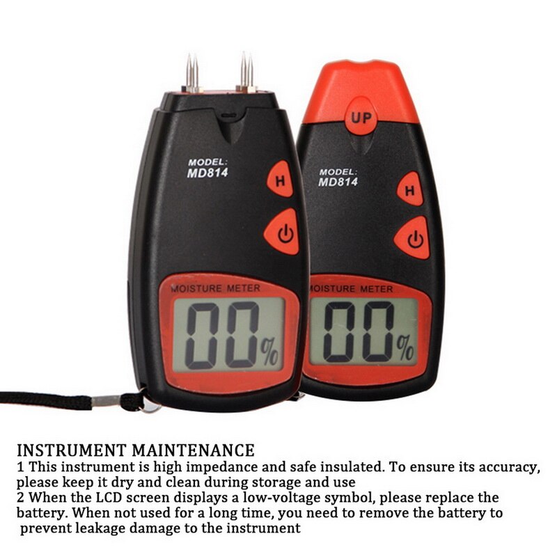 Wood Moisture Meter Digital Moisture Tester for Wood Building Material Firewood