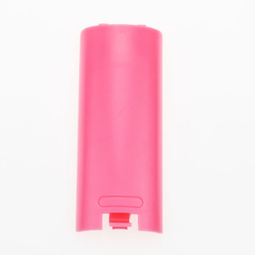 YuXi Wireless Game Controller Battery Case Back Cover For Nintend Wii Remote Controller Gamepad Handle Battery Cover Case: Pink