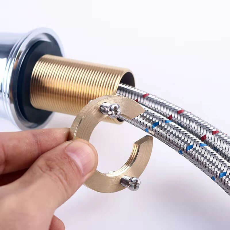 Brass C Type Tap Faucet Anti-loosing Nut Cap Fixing Fitting Kit Wash Basin Tool Fastening Circlip Washer Parts Kitchen Fixture