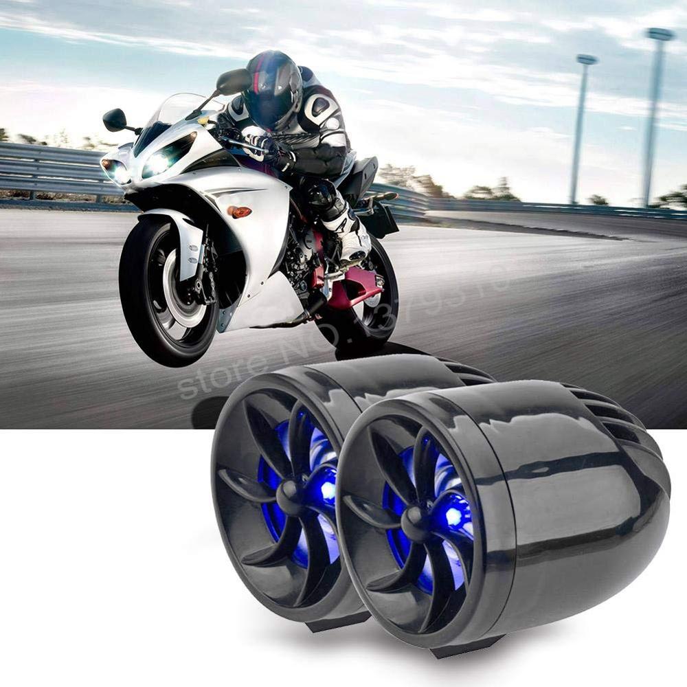 Motofan-Universal 2pcs MT483 Motorcycle Alarm Speaker FM Radio TF Card