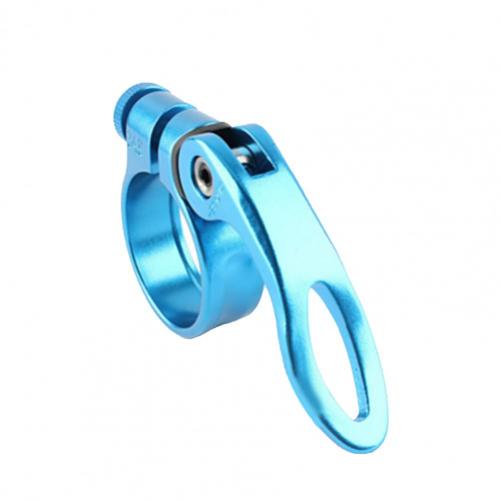 Bicycle accessories multicolor seat tube clamp high-strength quick release aluminum alloy solid car tube clamp MTB велосипед: Blue