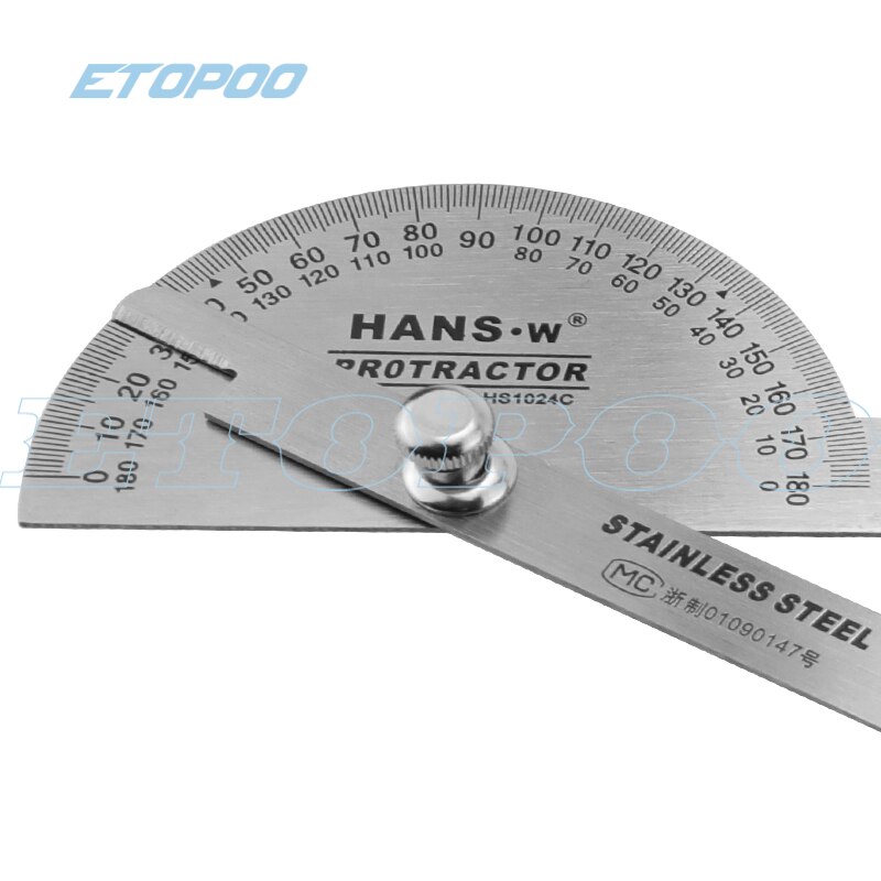 0-360 degree Protractor bevel square angle ruler gauge 250mm stainless steel goniometer drawing gauges tool