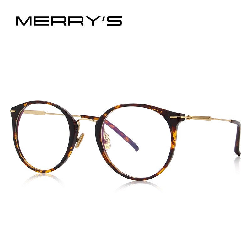 MERRYS Women Retro Cat Eye Optical Glasses Frames Eyeglasses S2075: C05 Leopard