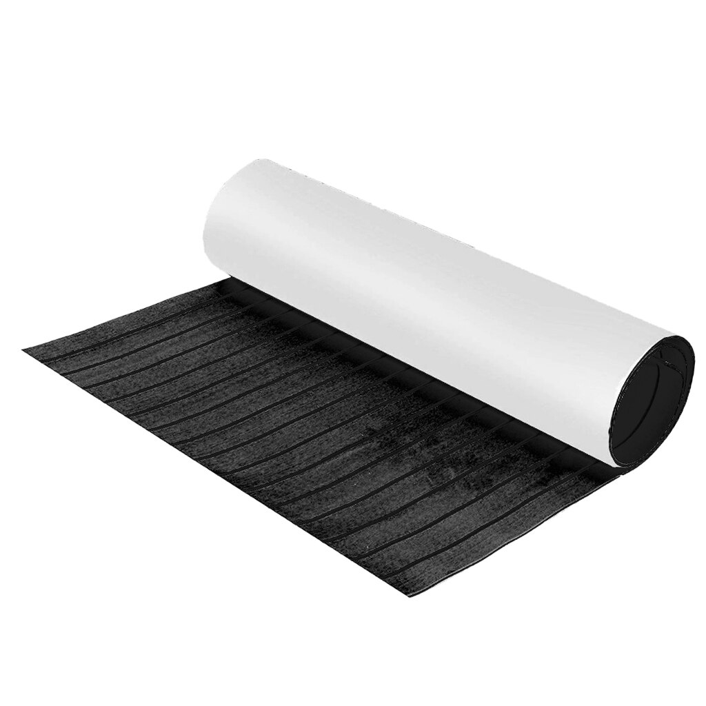 Mousse autocollante en teck pour bateau | 2400*600*6mm plaque de terrasse pour Yacht, en mousse EVA, accessoires de bateau antidérapants Marine: Dark Gray