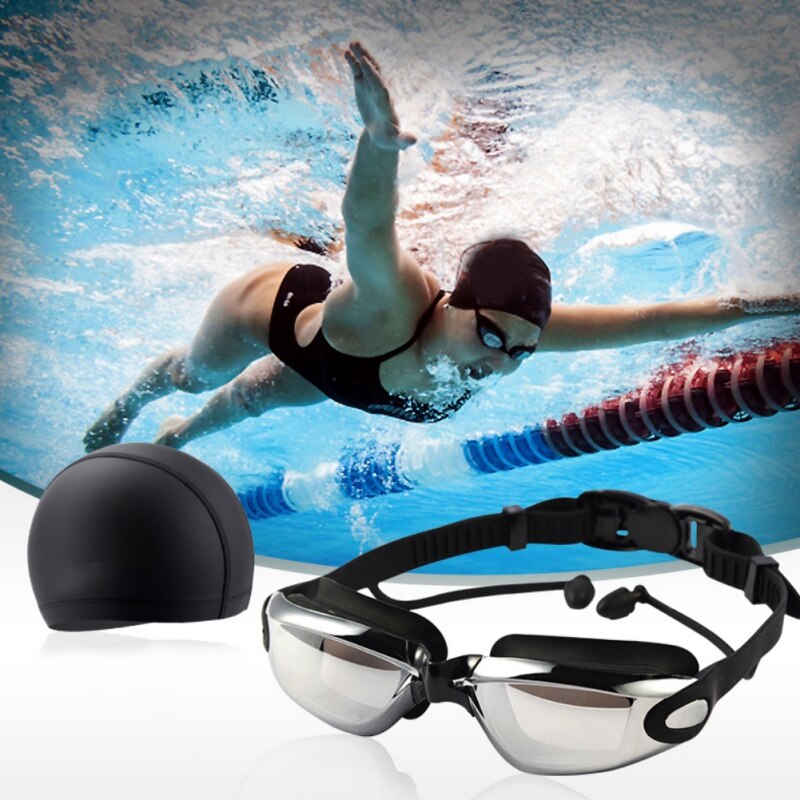 Zwembril Professionele Verstelbare Waterdicht Anti-Fog Uv Zwemmen Lenzenvloeistof