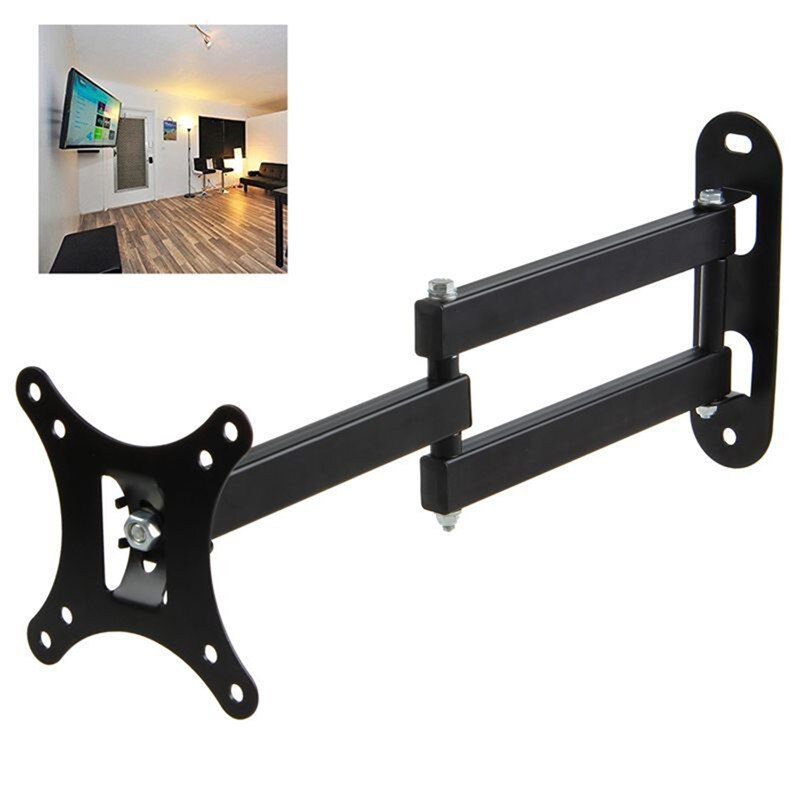 Universal 1Pcs LCD LED TV Wall Mount PC Monitor TV Holder Rotated TV Wall Bracket Tilt Swivel Plasma TV Wall Holder