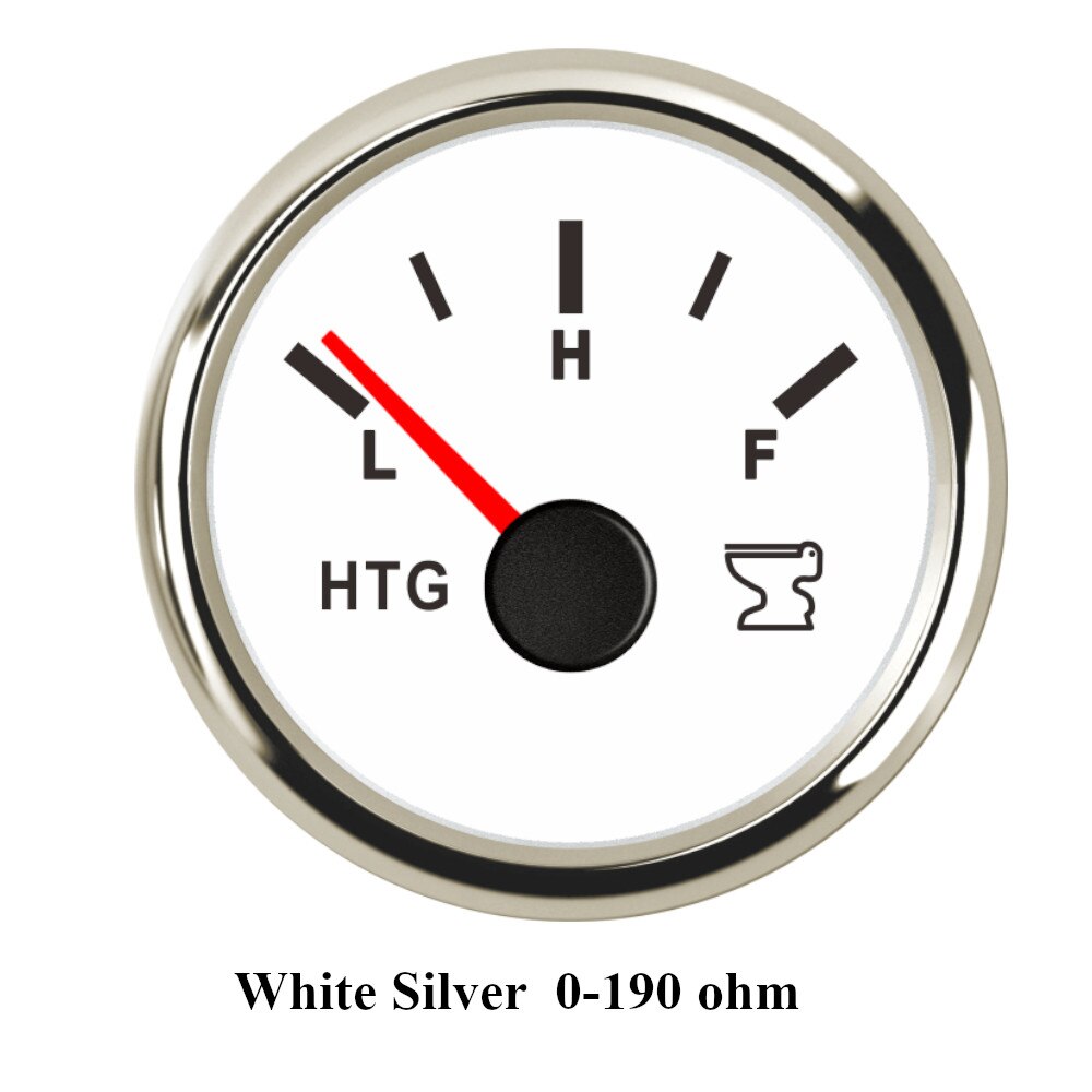 Stainless steel Sewage Level Gauge Sensor 150~600mm fit 0-190ohm Holding Tank Level Gauge meter 7 Colors Backlight: WS Red backlight