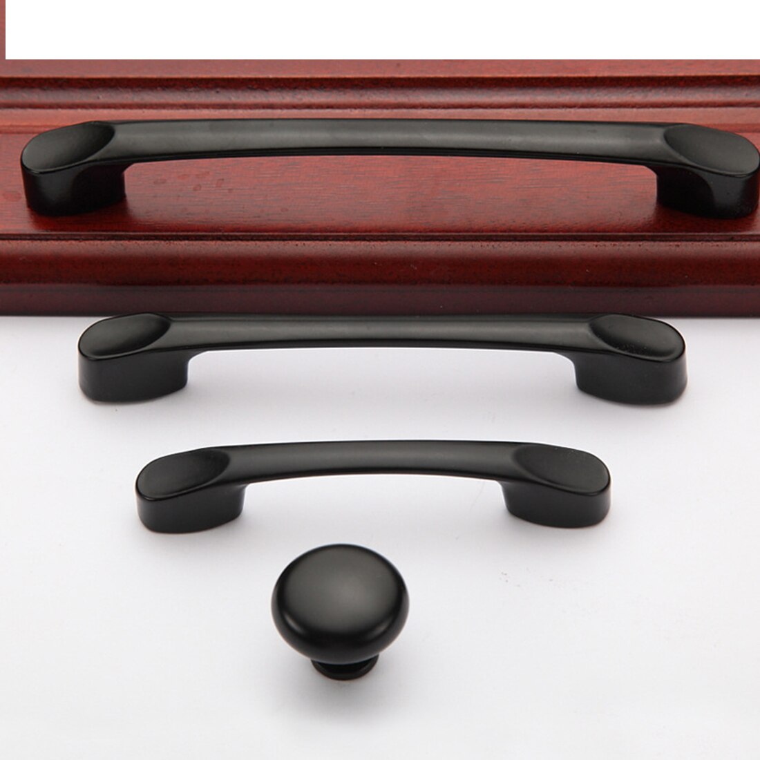 Schrank Tür Griff Aluminium Legierung Matte Schwarz Griff Schwarz Schrank Griffe Schublade Knöpfe Möbel Griff Hardware