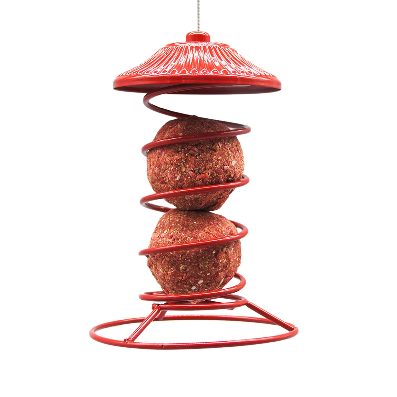 Wild Bird Feeder Hanging Automatic Bird Feeder Outdoor Easy To Carry Pet Fat Ball Bird Feeders Bird Dry Food