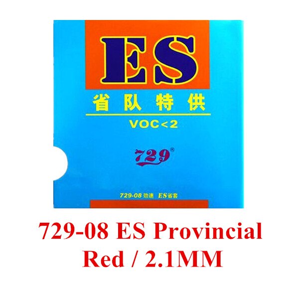 729 729-08 pro national provincial 729-08es trongly Forward Pips-In Table Tennis Rubber With Sponge: Provincial RED