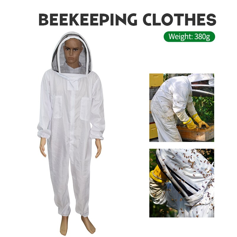 Beekeeping Clothing Full Body Beekeepers Bee Protection Beekeeping Suit Safty Veil Hat Dress All Body Equipment