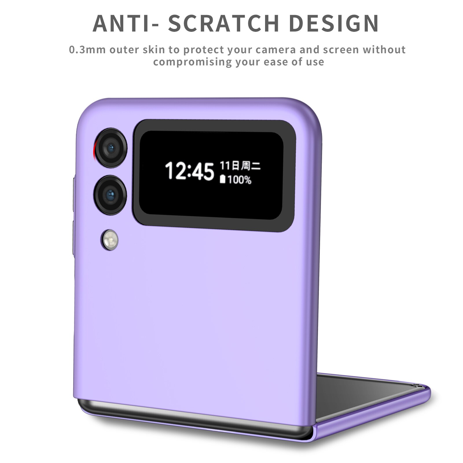 Funda con anillo antiarañazos para Samsung Galaxy Z Flip 3 5G Flip3, funda protectora antideslizante para Samsung Z Flip 3