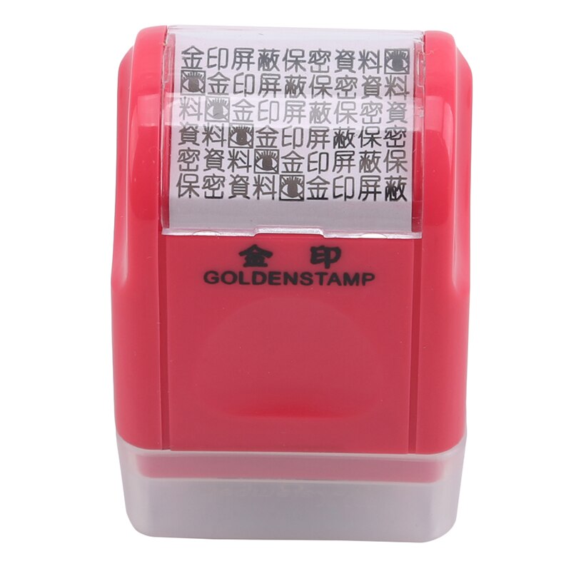 Creatieve Data Bescherming Roller Stempel 6 Kleuren Informatie Dekking Data Bescherming Roller Identiteit Privacy Protector Stempel: Pink