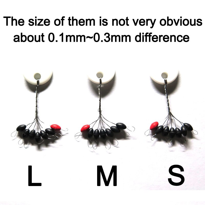fishing tackle 100bags olivary Rubber Float Stops Space Beans Oval Stopper Connector Line Buoys Fish Bobber Float tool