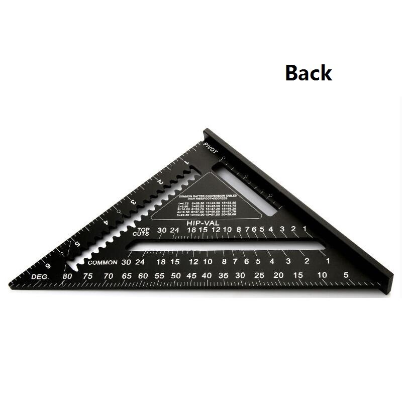 Woodwork Triangular Ruler Woodworking Ruler 7Inch/185mm