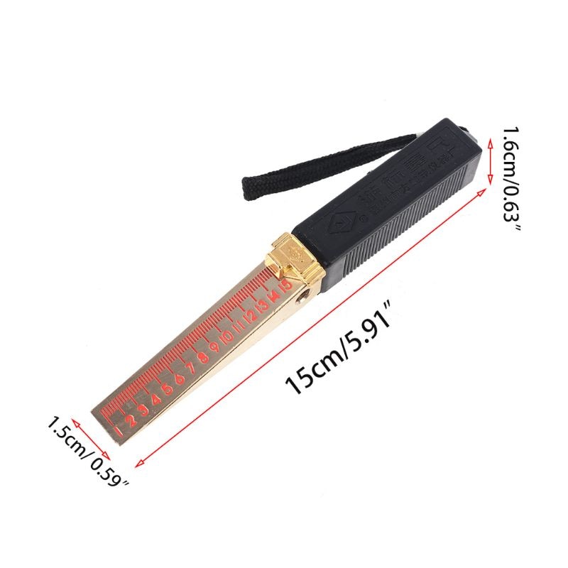 House Engineering Inspection Flatness Wedge-shaped Vernier Feeler Gauge 2mm 5mm B85C