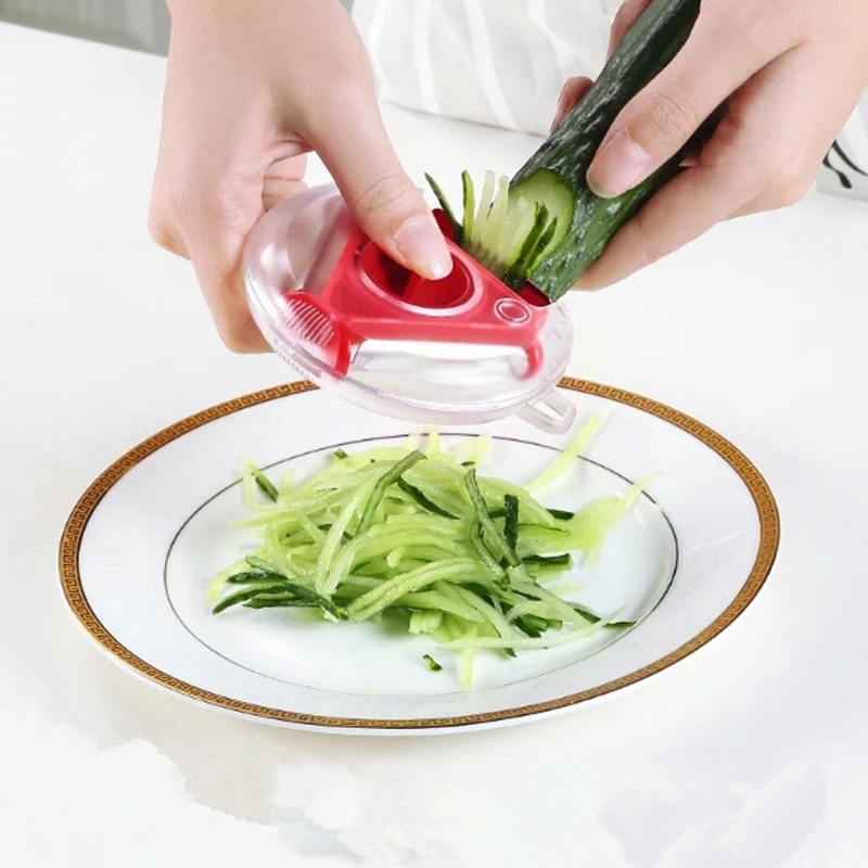 3 In 1 Rvs Dunschiller Slicer Multifuncation Groente Fruit Dunschiller Rasp Shredder Keuken Gadget Accessoires