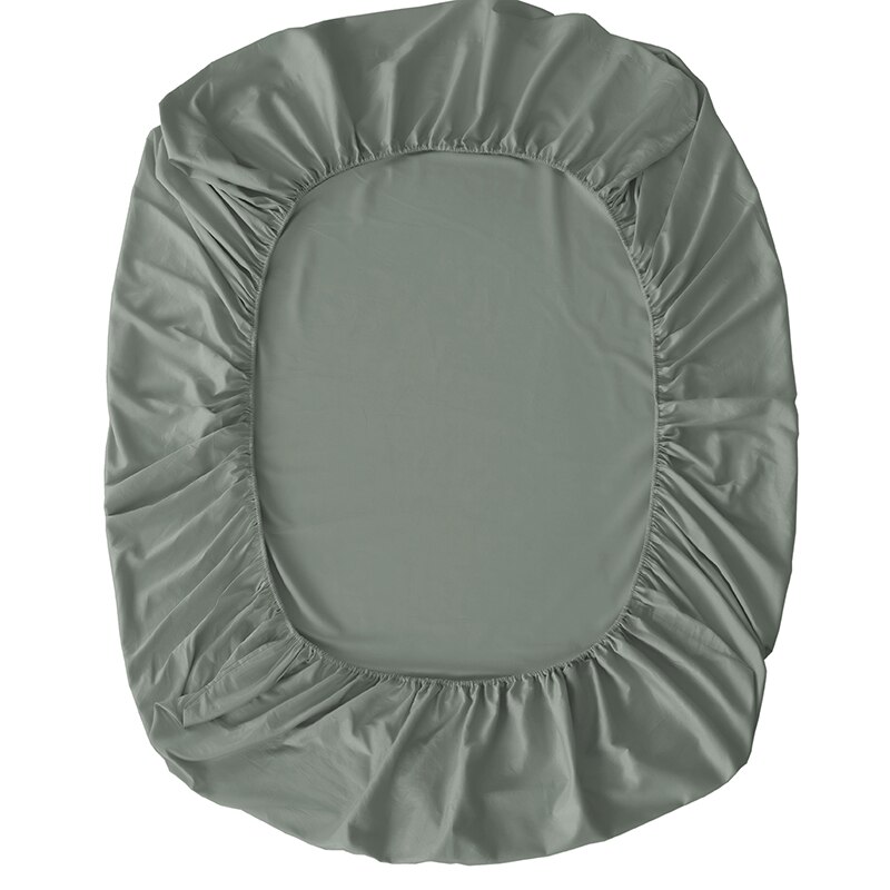 Ensfarget 600tc egyptisk bomull madrasstrekk med elastisk gummibånd rundt sengetøy sengetøy #s: -byf-cl -05 / 150 x 200 x 25cm