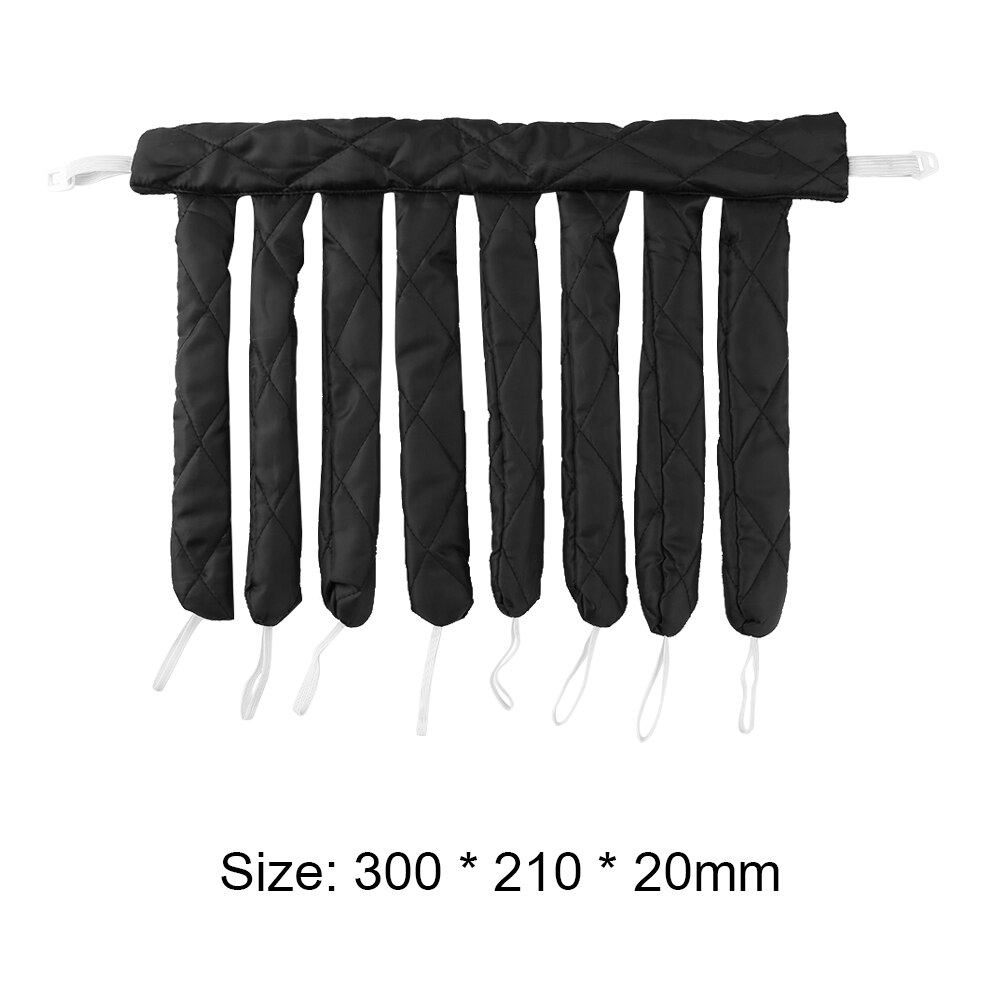 Heatless Spiraal Krulspelden Slapen Zachte Hoofdband Haar Geen Warmte Krullen Lint Haar Rollen Slapen Diy Haar Styling Tools: Black